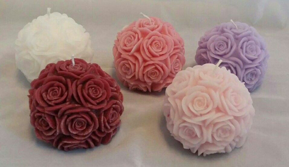Rose Ball Candle
