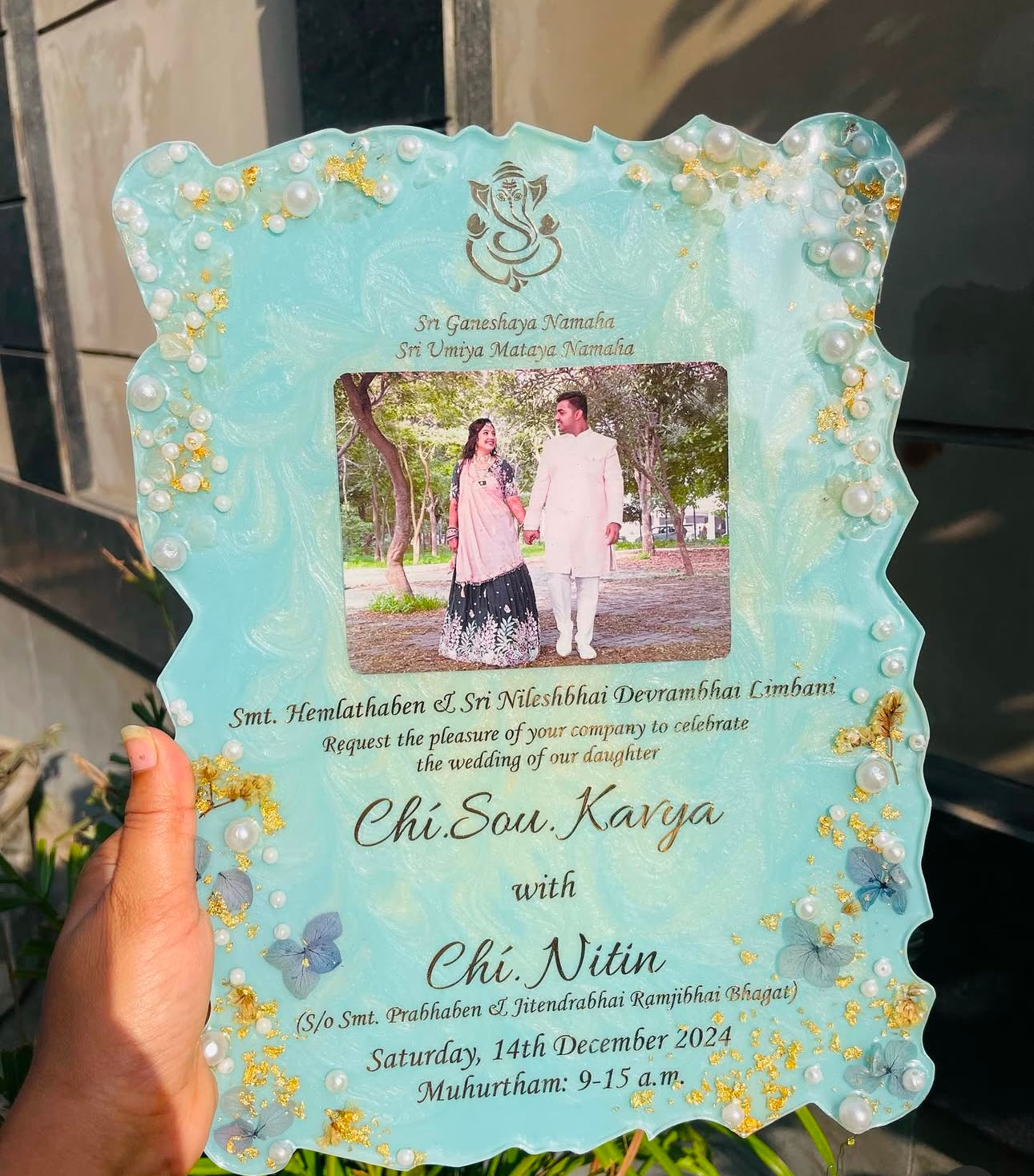 Customised Wedding Invitation Card with Picture