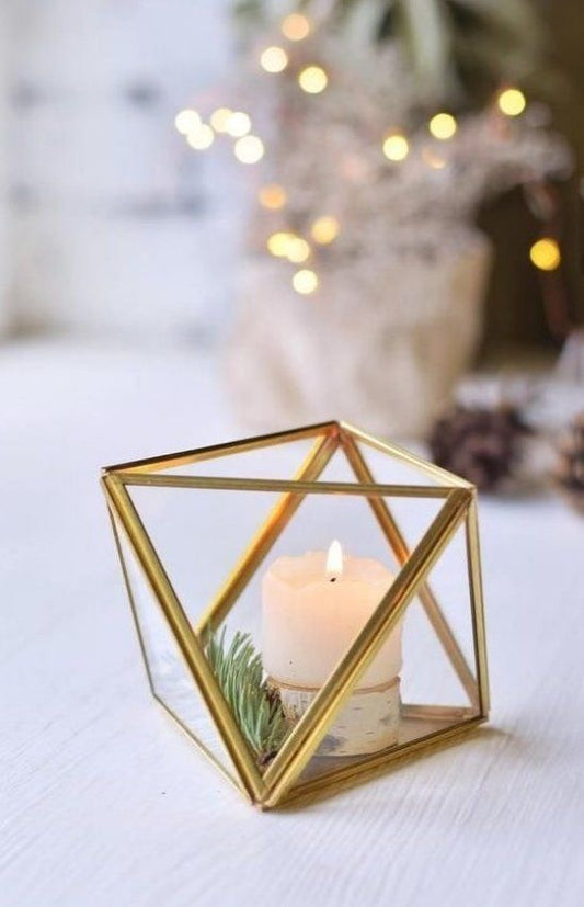 Elegant Mini Gold Terrarium