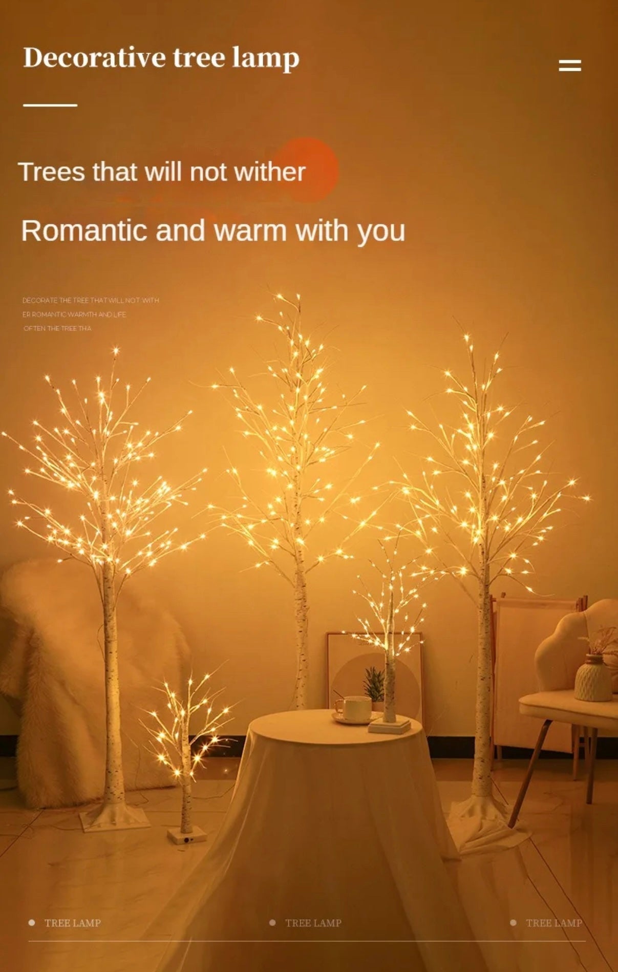 Decorative Tree Shape LED Floor Light