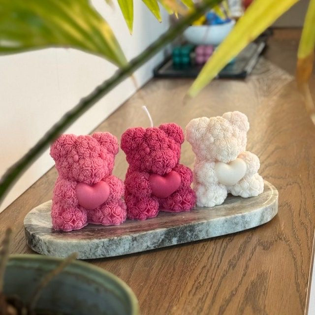 Decorative Cute Teddy Candles