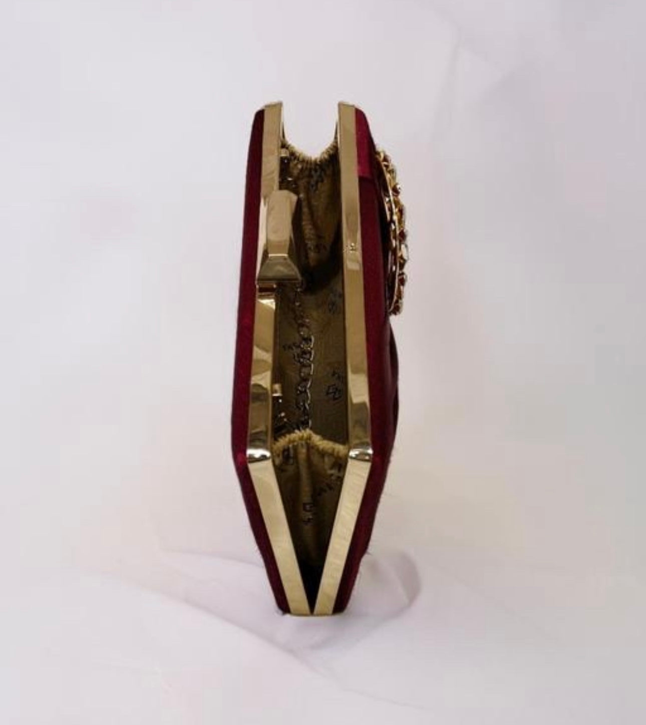 Elegant Satin Box Party Clutch Bag with Handle
