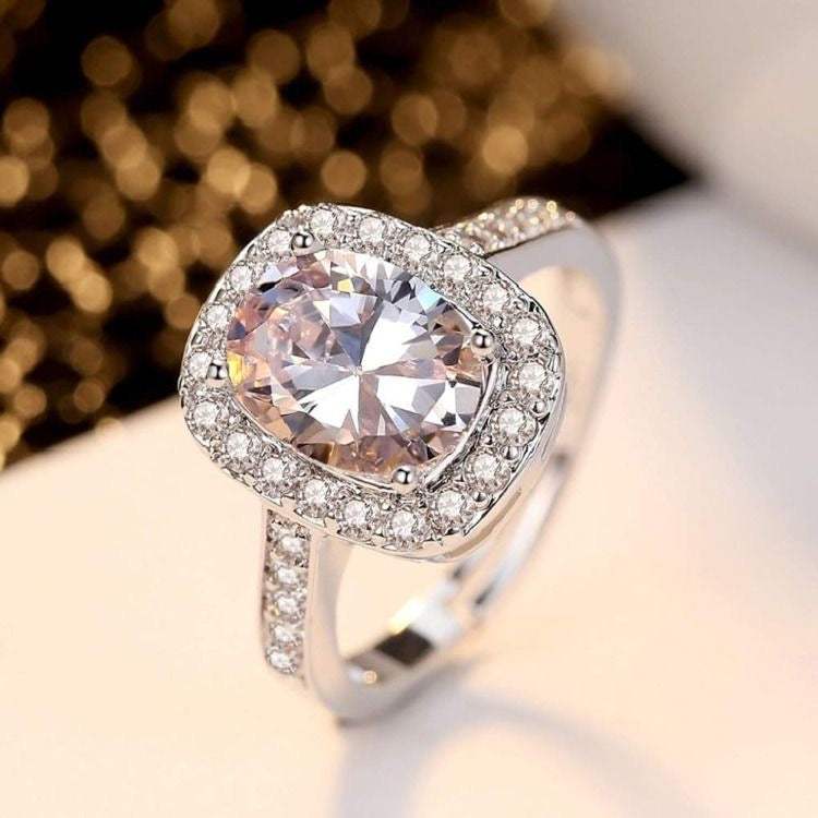 Classic Sterling Silver Solitaire Intimation Ring