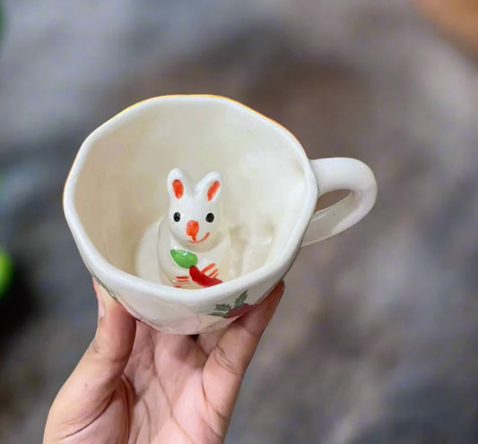 Pinteresty Cute Rabbit Inside Mug