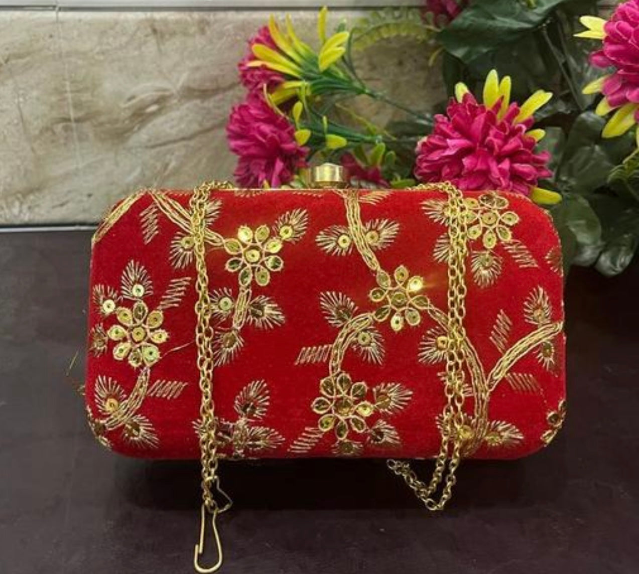Elegant Embroidered Unique Party Clutch Bags for Weddings