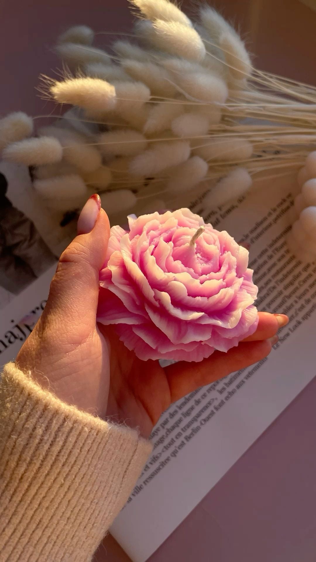 Rose Peony Candles