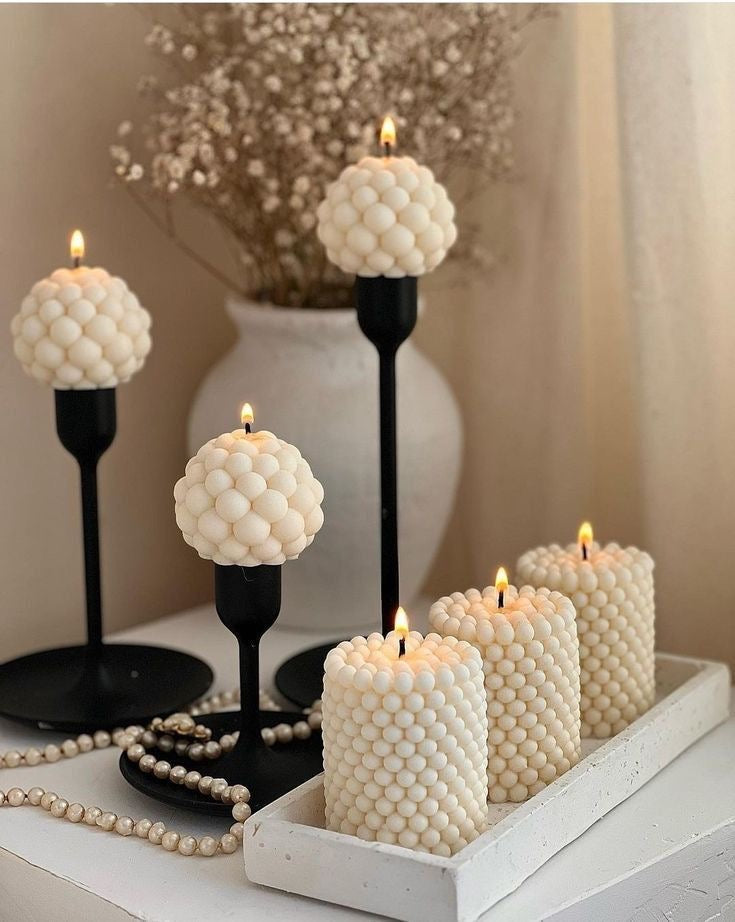 Decorative Pearl Bubble Candle
