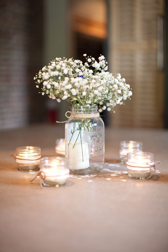 Mini Vase with Dried Baby’s Breath Flowers