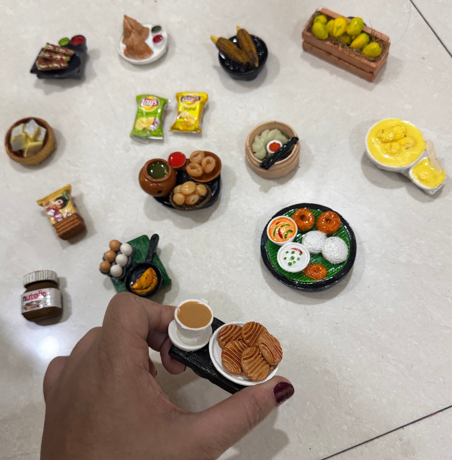 Tea/Chai Biscuits Miniature Fridge Magnet