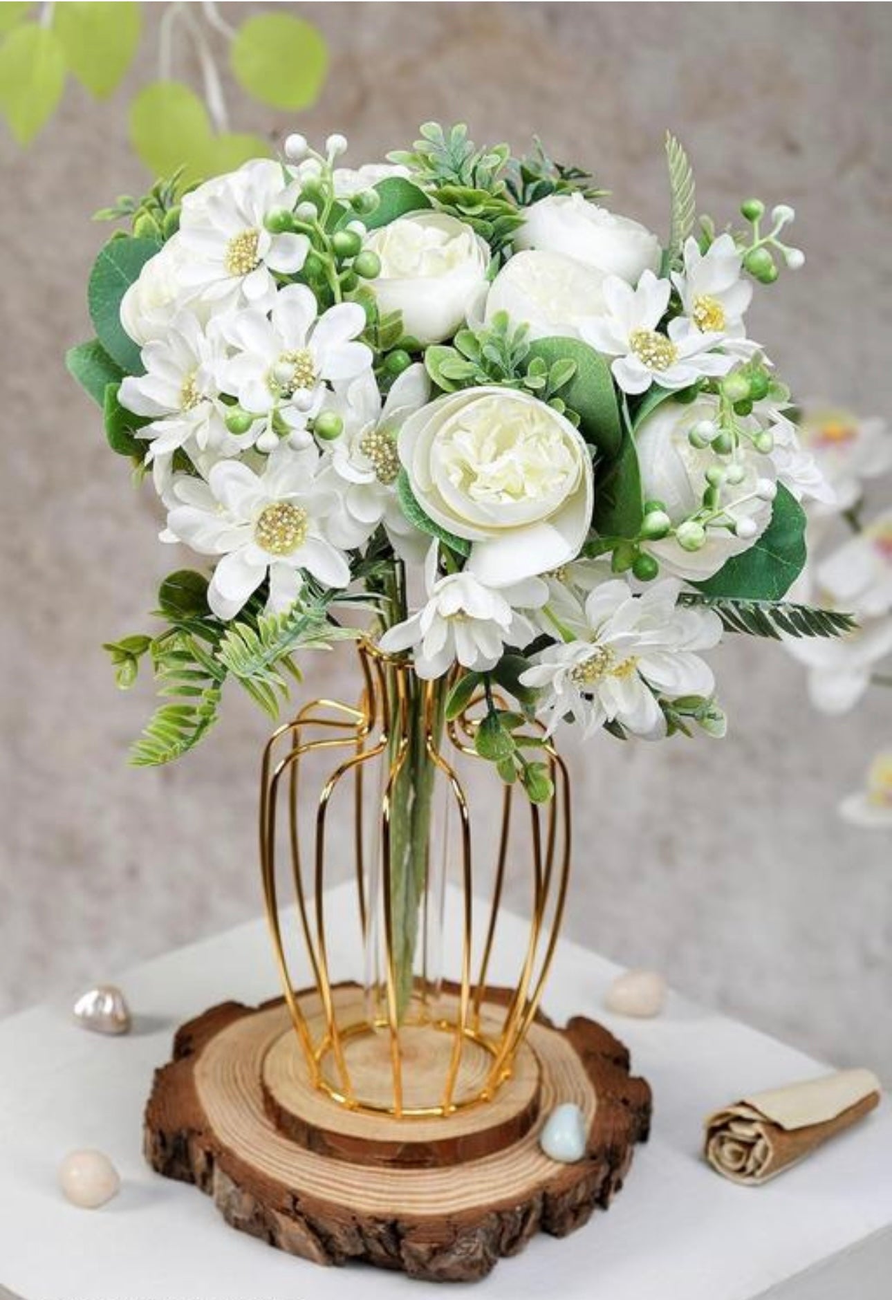 Artificial Peonies & Hydrangeas Flowers Bunch