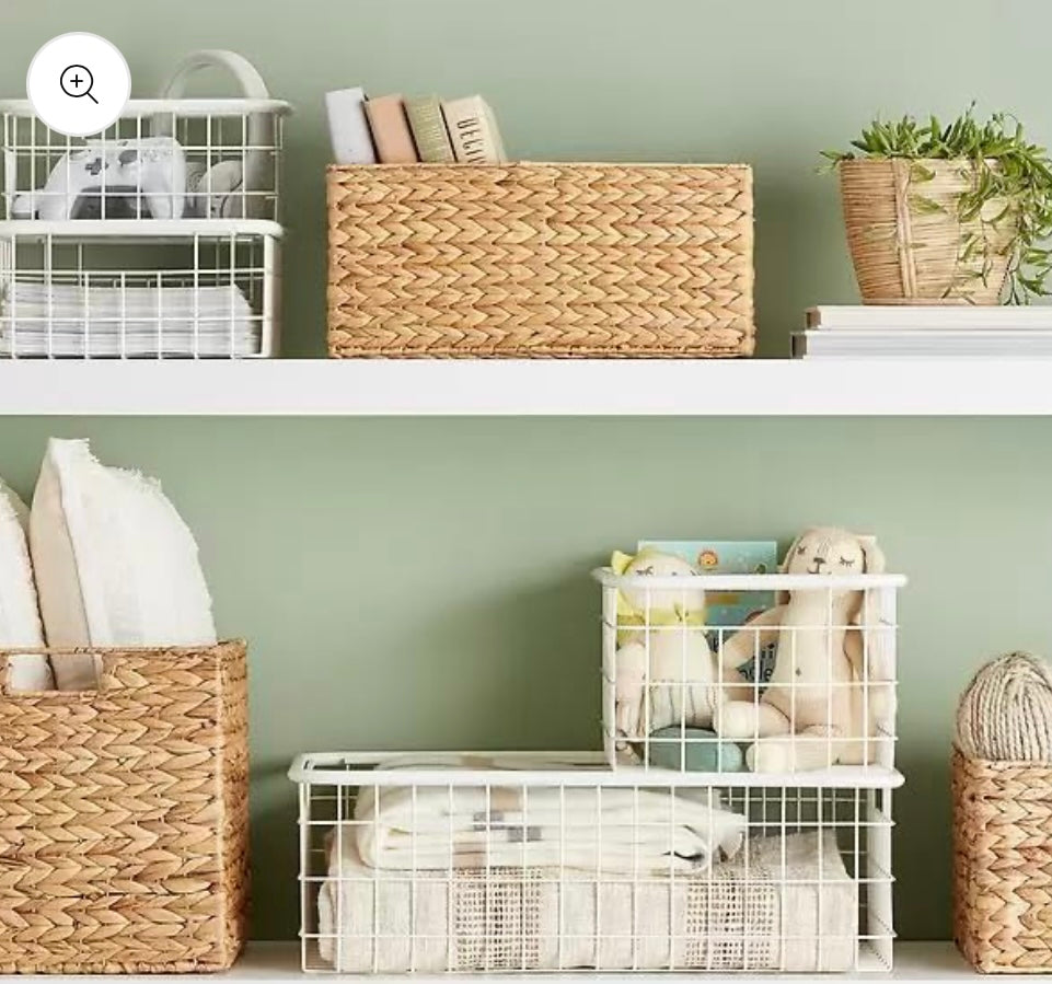 Large Bamboo Kauna Grass Wicker Storage Basket