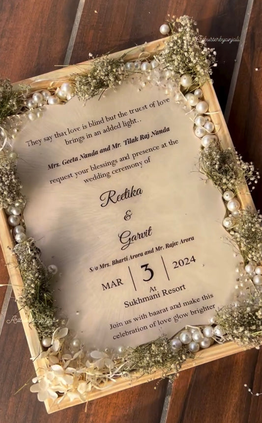 Customised Wedding Invitation Card