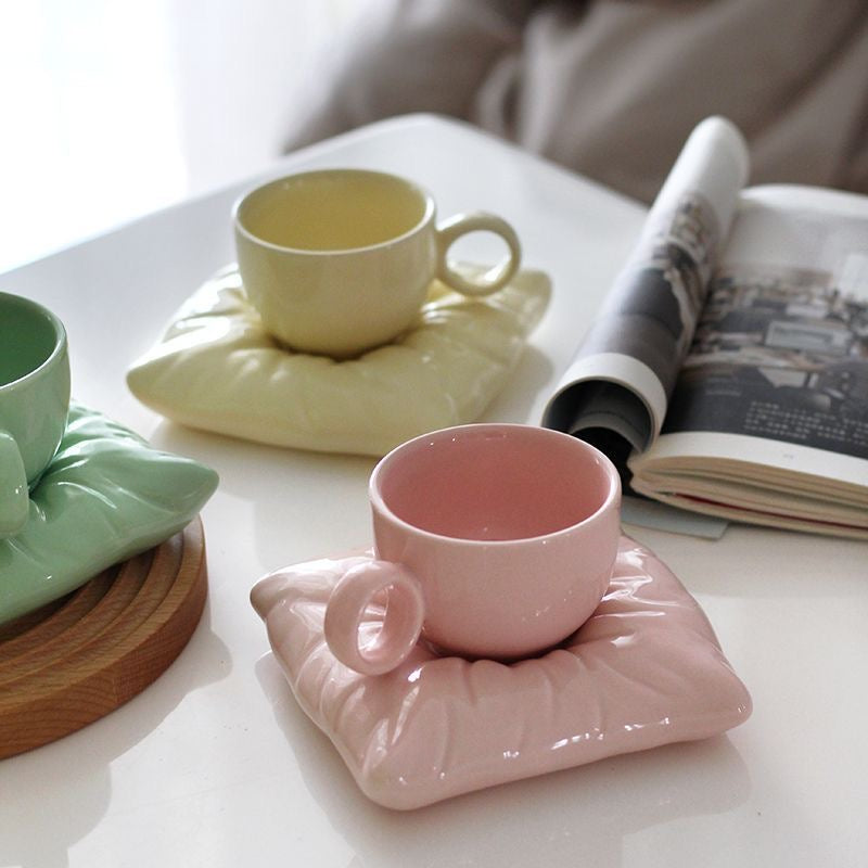 Pinterest Pillow Mug & Saucer Set