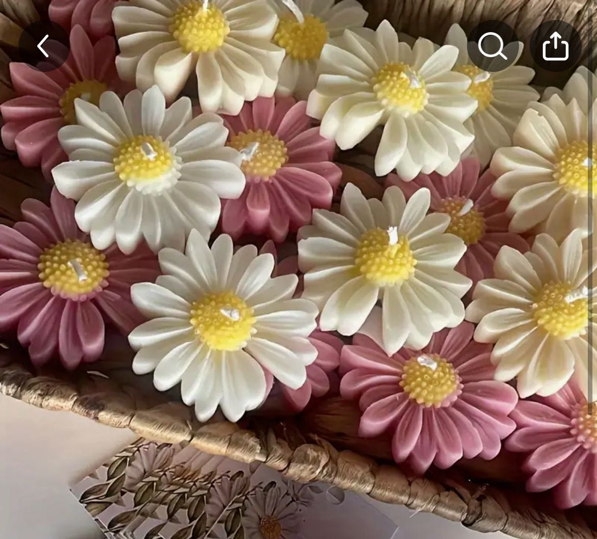 Cute Daisy Candle