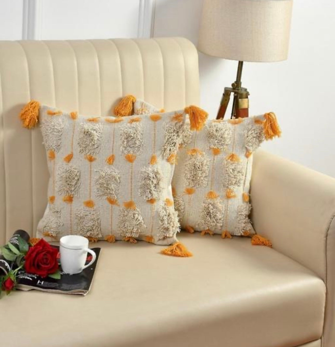 Bohemian Tufted Pillow Covers - Set of 2