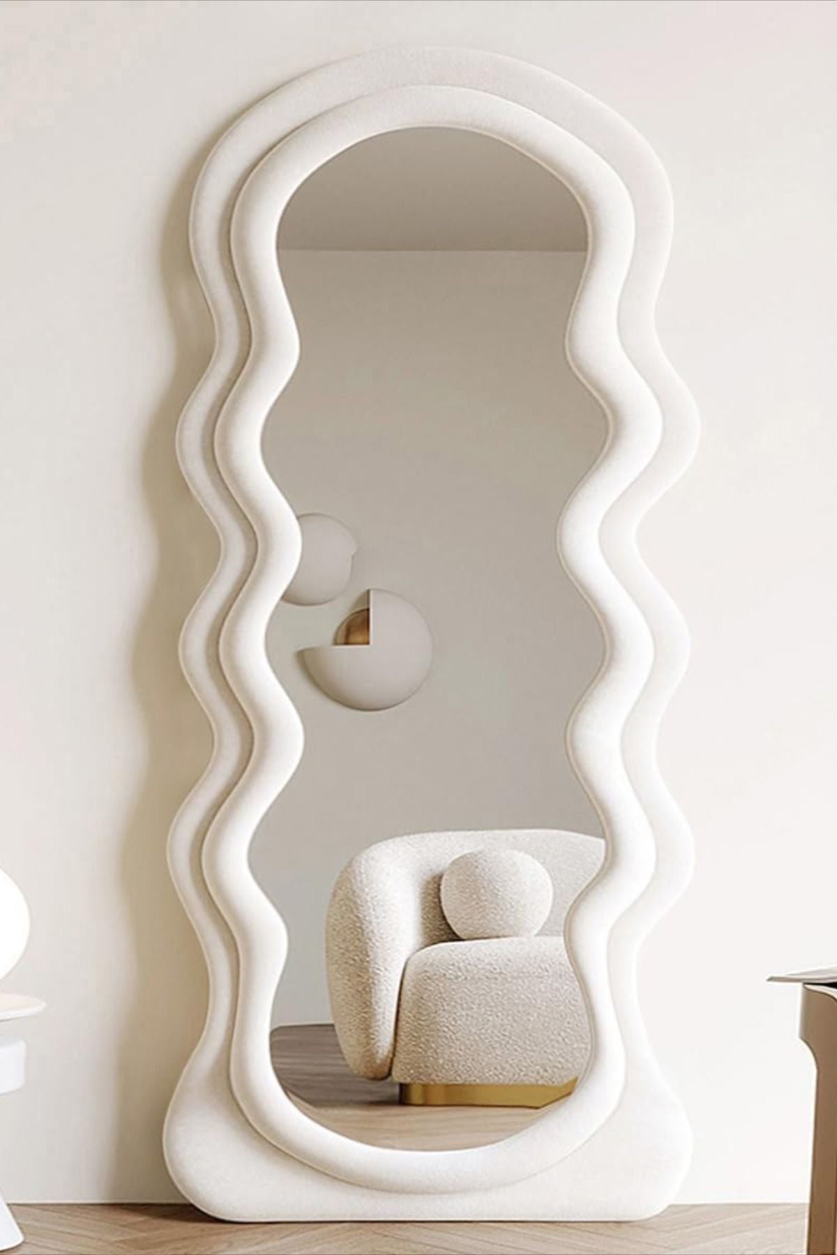 Pinterest Aesthetic Wavy Wall Mirror (Double-framed)