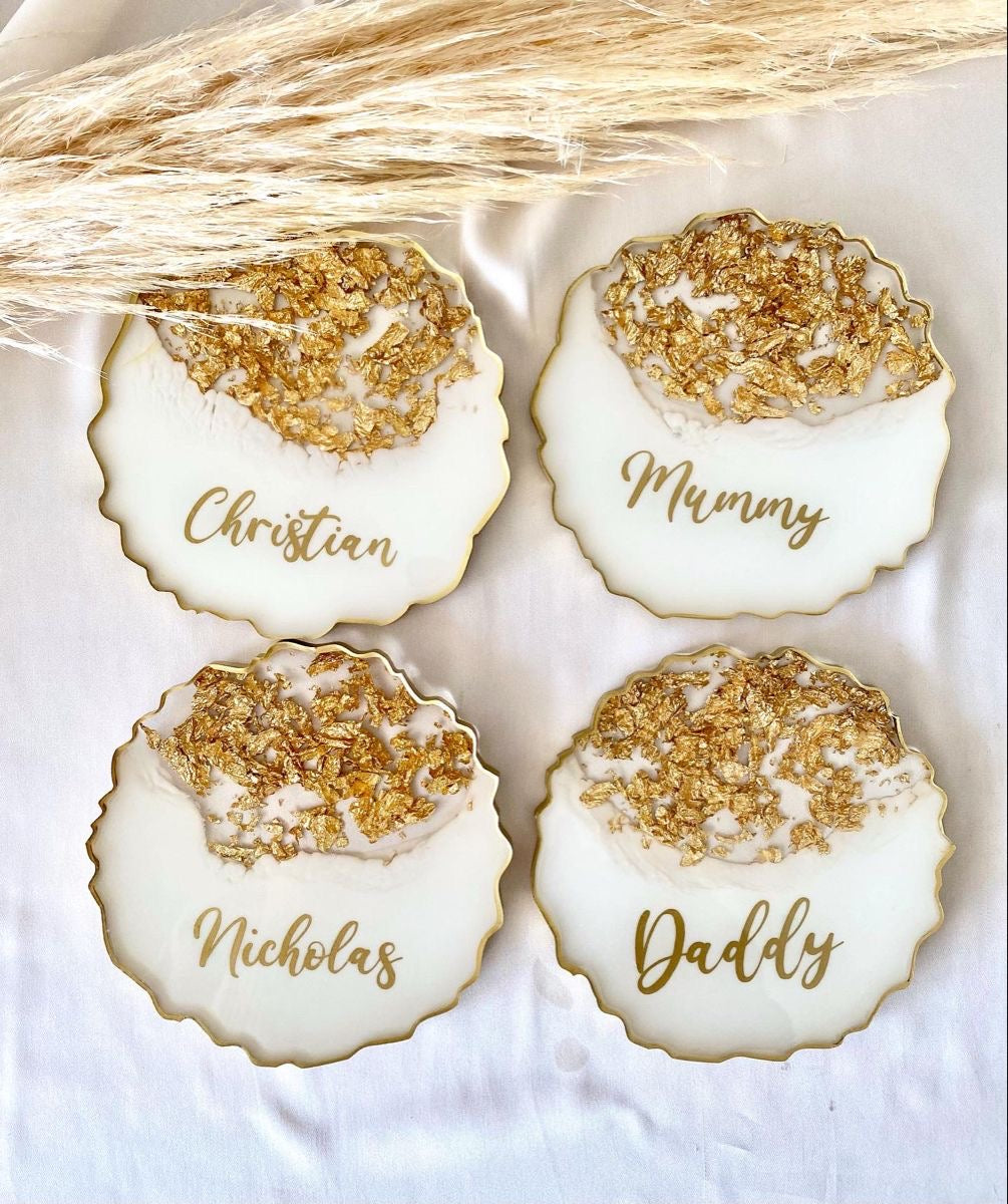 Family Personalised Coasters Set