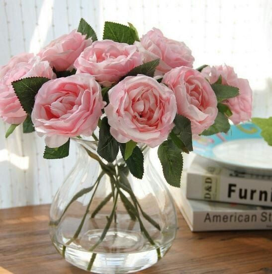 Artificial Pink Roses Sticks