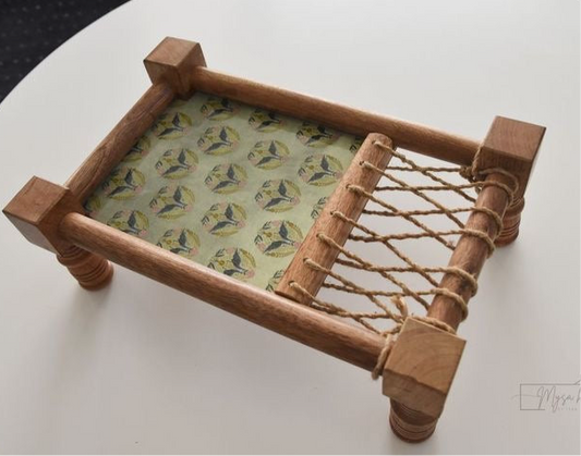 Wooden Khatiya/Cot Platter cum Serving Tray