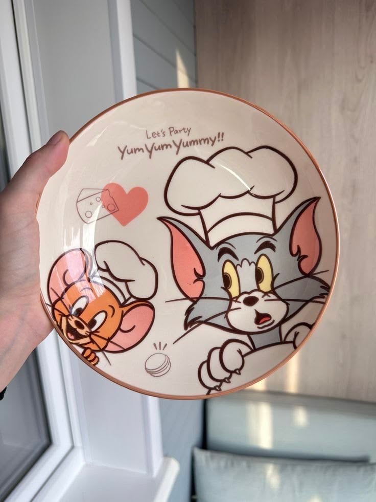 Adorable Tom & Jerry Pasta Bowl