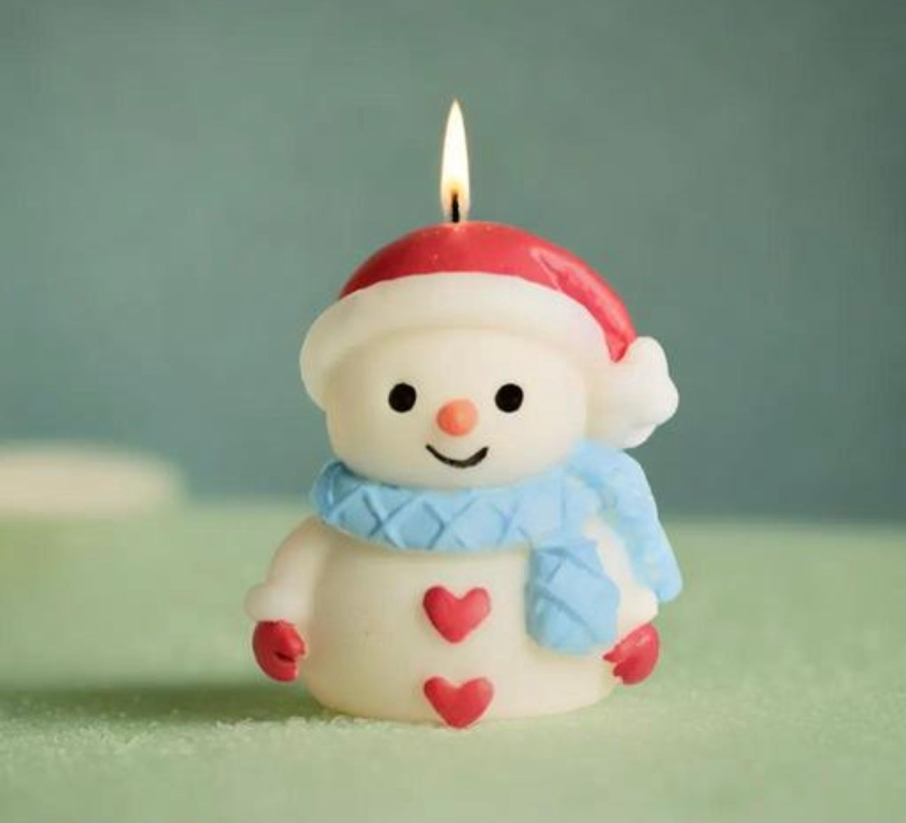 Cute Snowman Candle