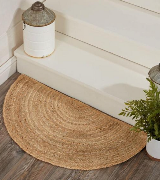 Half Circle Natural Jute Doormat