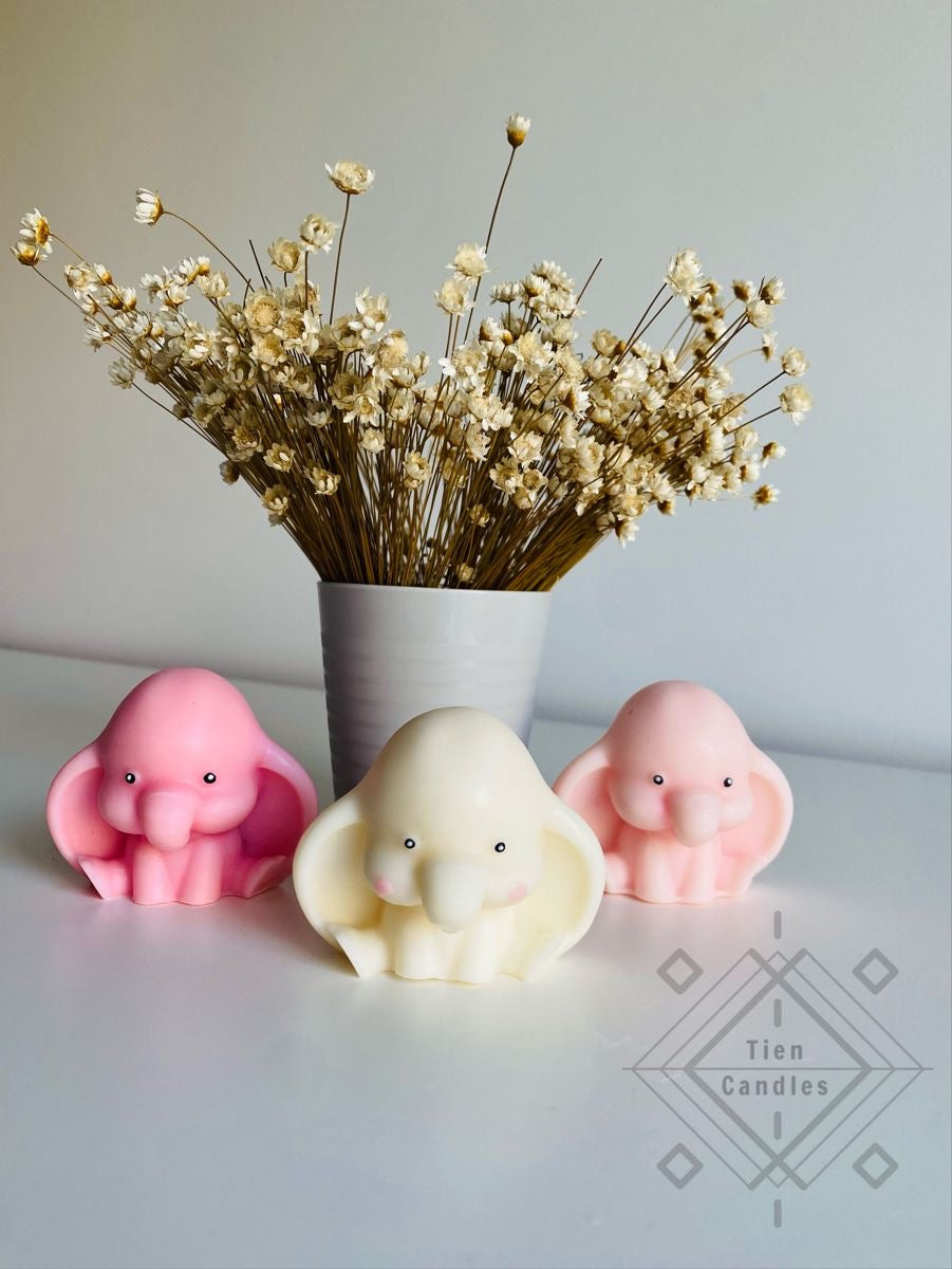 Cute Baby Elephant Candle