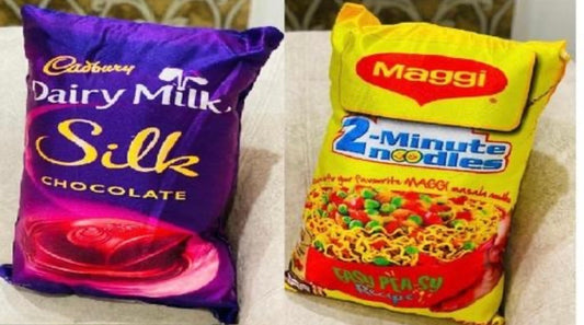 Dairy Milk Silk & Maggi Pillows Combo - Set of 2