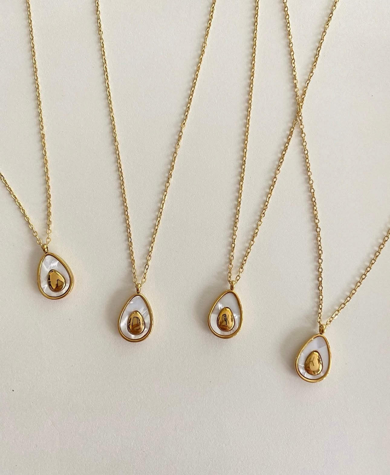 18K Anti-Tarnish Minimalist Avocado Necklace