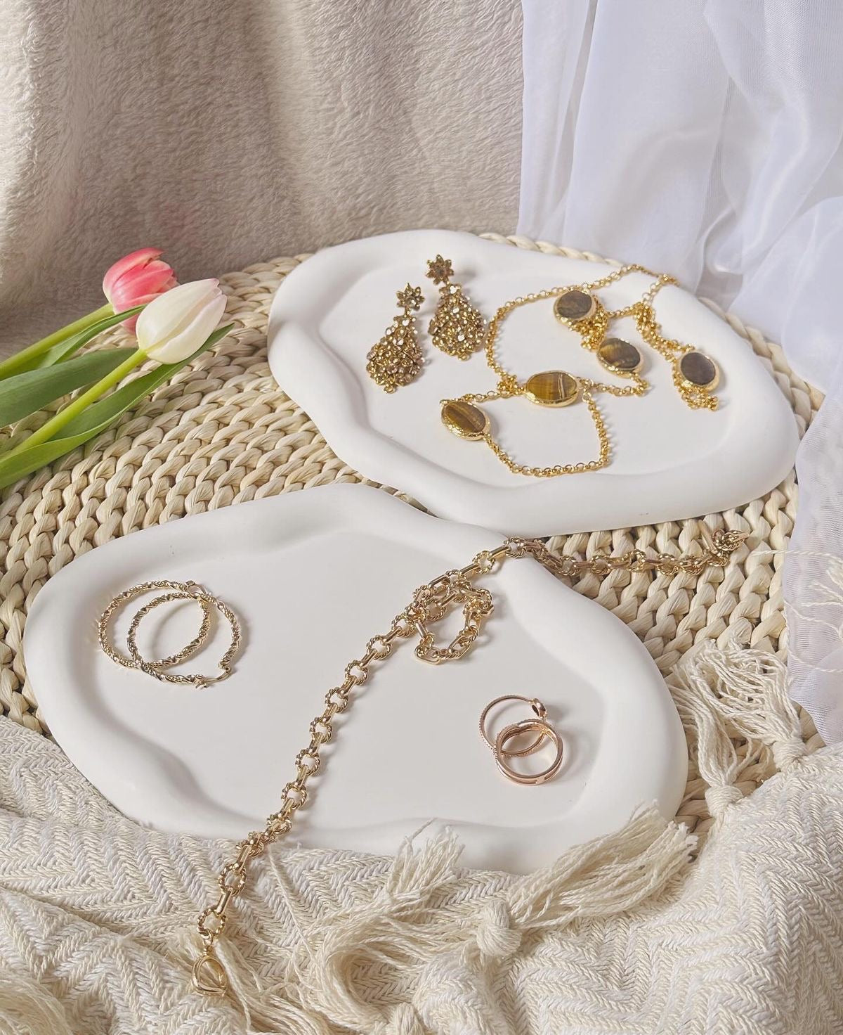 Decorative Multipurpose Irregular Cloud Trinket/Jewelry Tray
