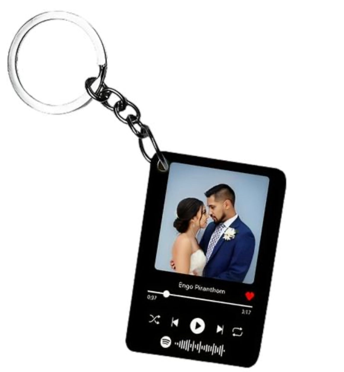 Customised Spotify Design Photo Keychain