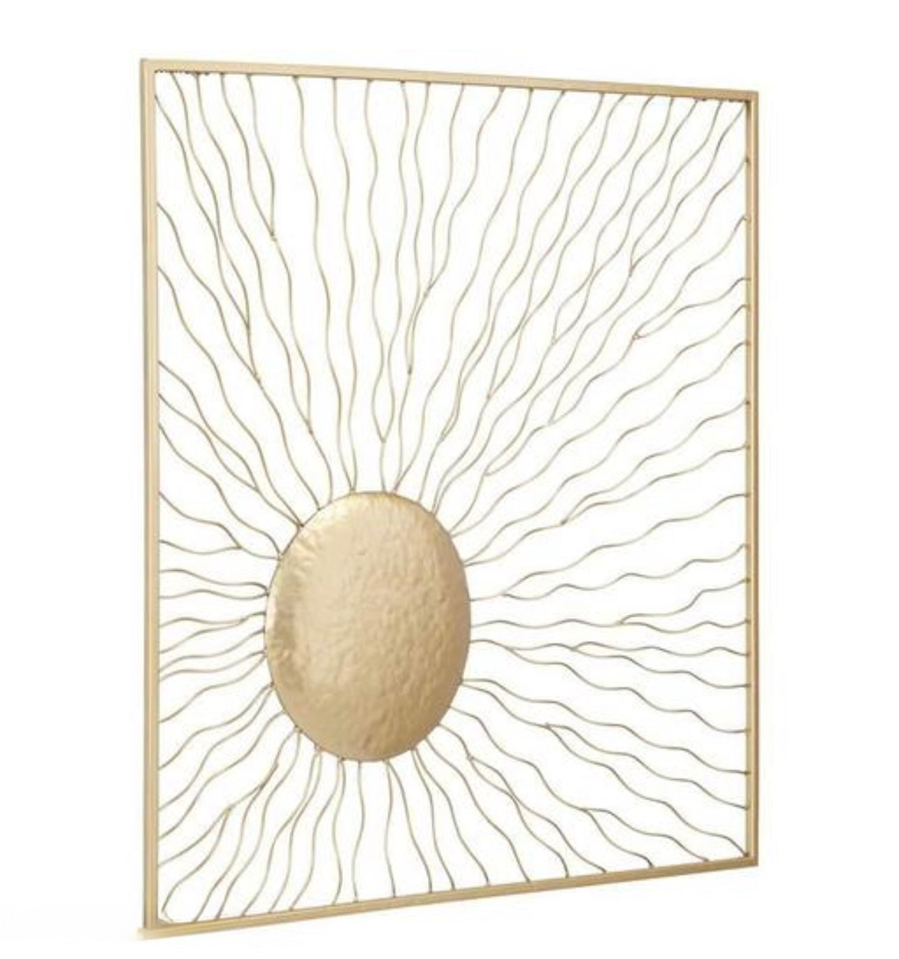 Contemporary Gold Wire Metal Wall Art