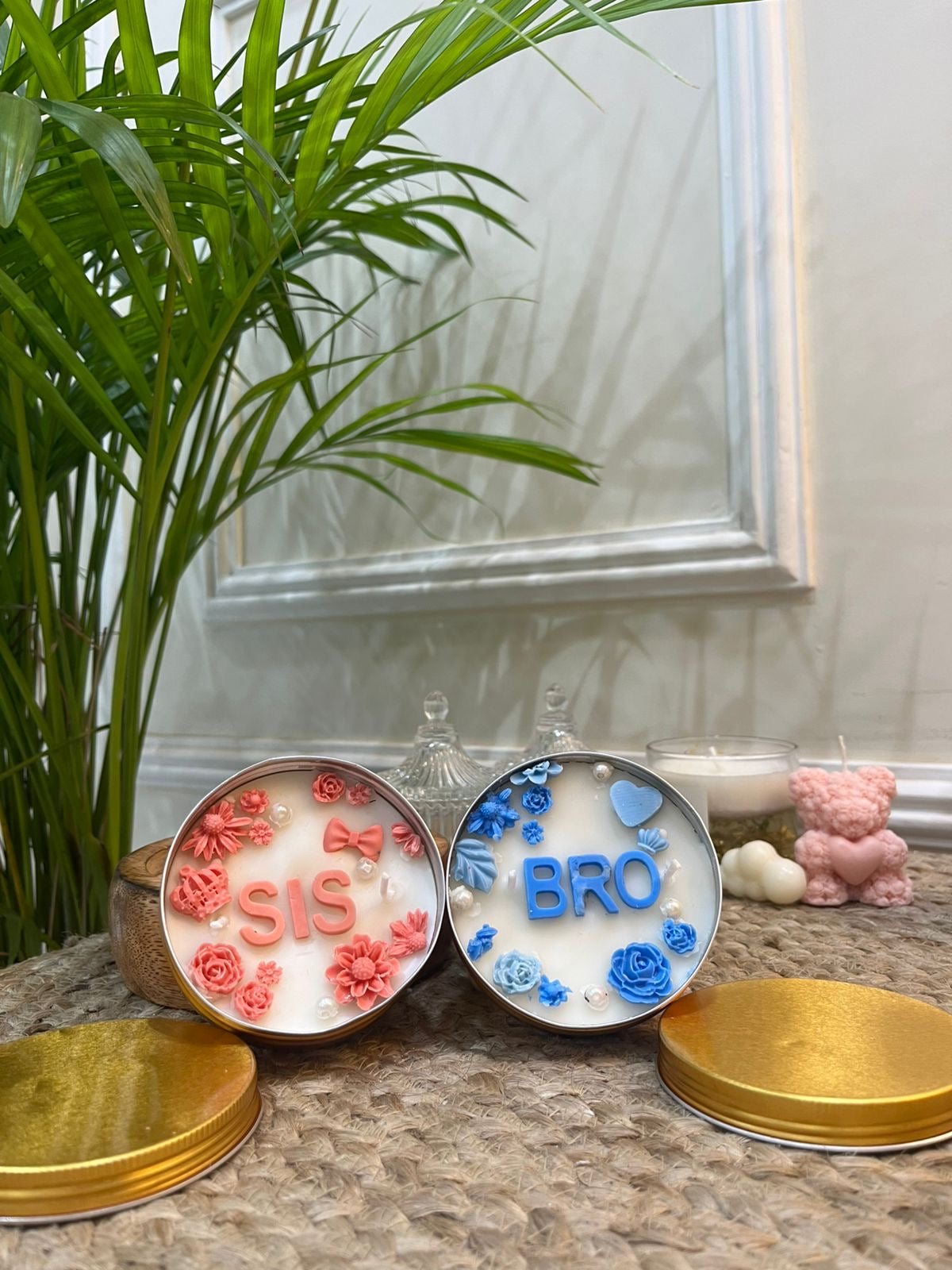 Rakshabandhan Candles Combo - Bro & Sis