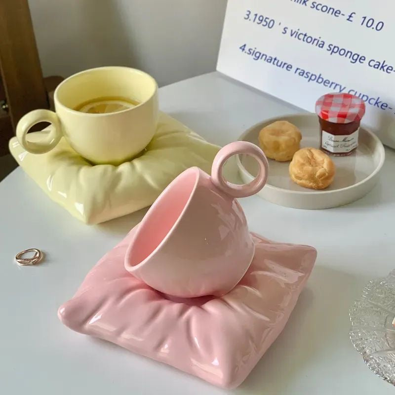 Pinterest Pillow Mug & Saucer Set