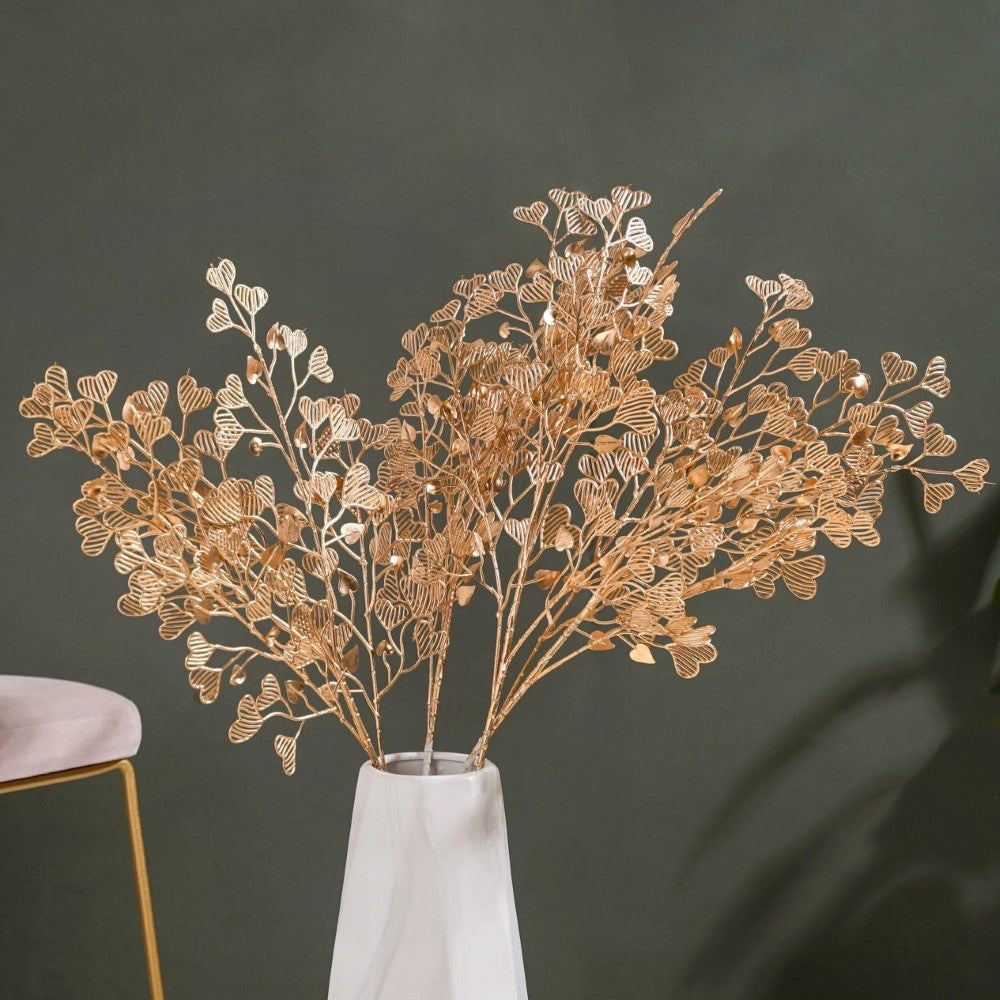 Premium Gold Heart Leaf - Set of 4