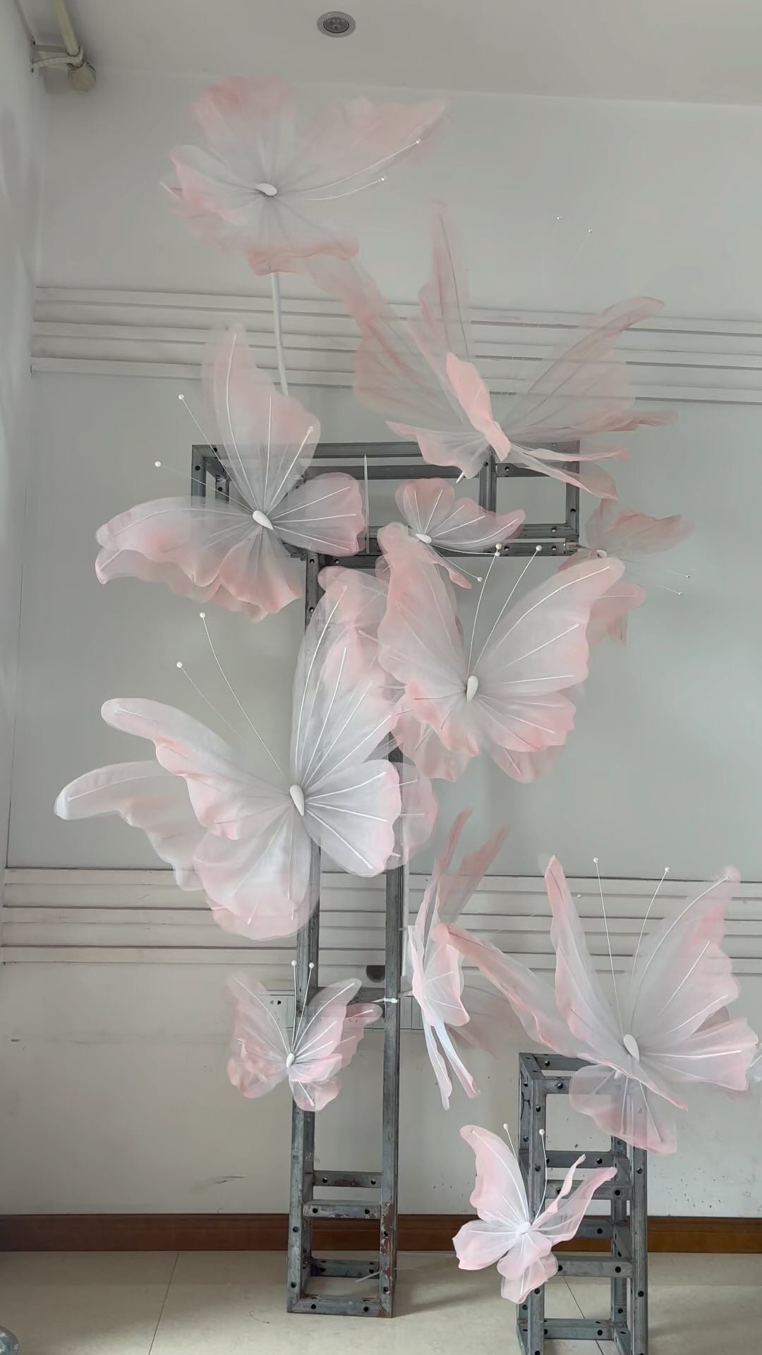 Organza Fabric Butterflies (without Stand)