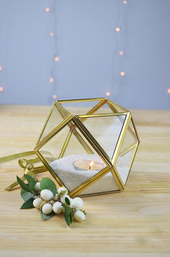 Elegant Mini Gold Terrarium