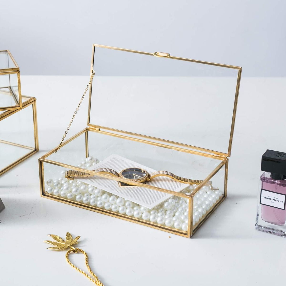 Vintage Glass Jewelry Organiser