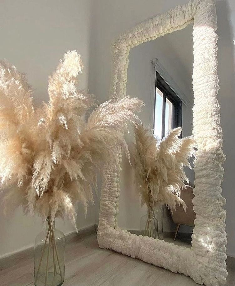 Decorative White Mirror