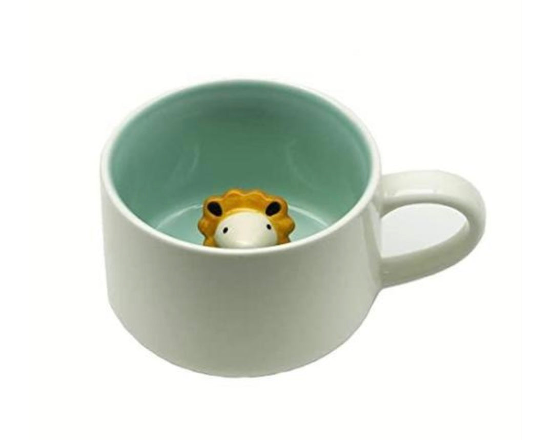 Cute Animals Inside Mug with Options