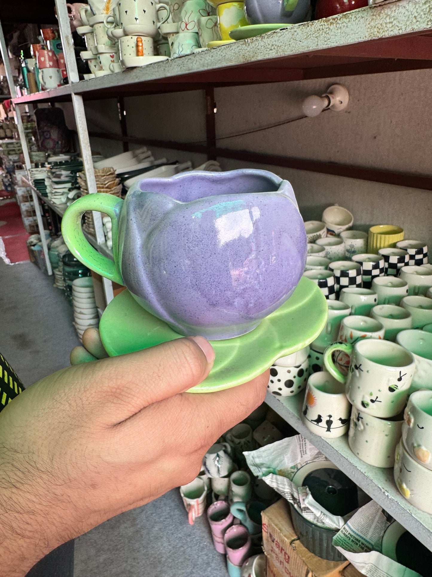 Classy Tulip Mug with Saucer