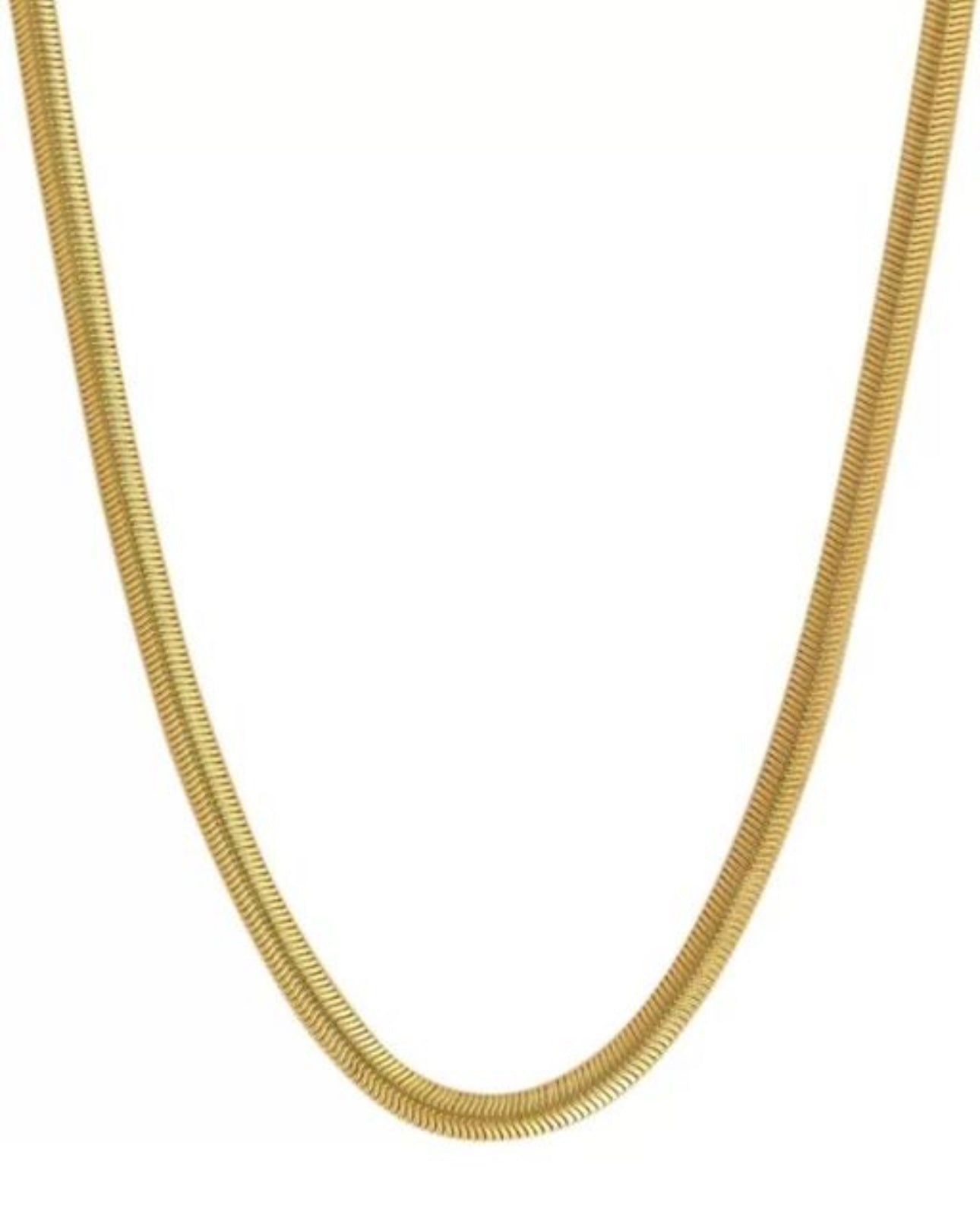 Elegant Snake Pattern Chain Gold
