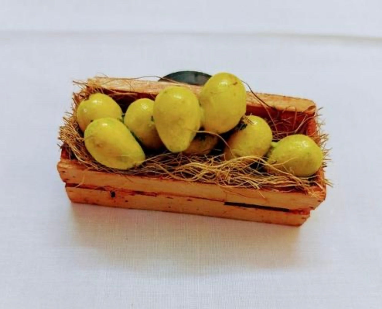 Mango Basket Miniature Fridge Magnet
