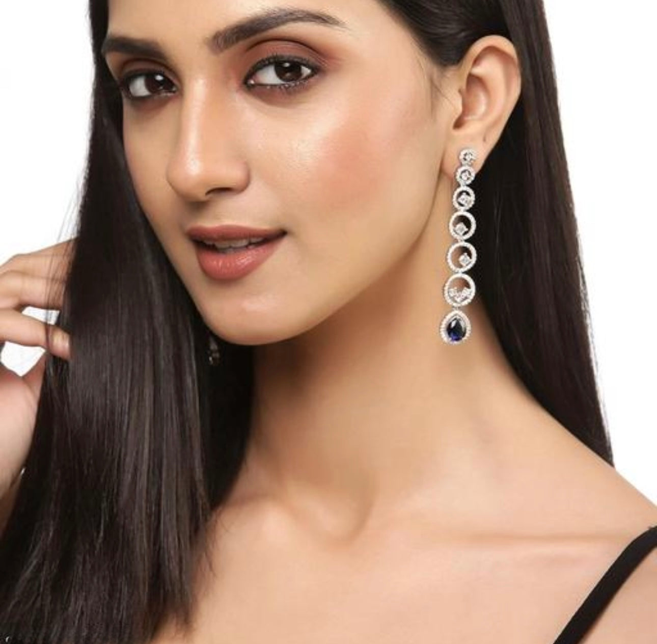 Statement Drop Stud Earrings