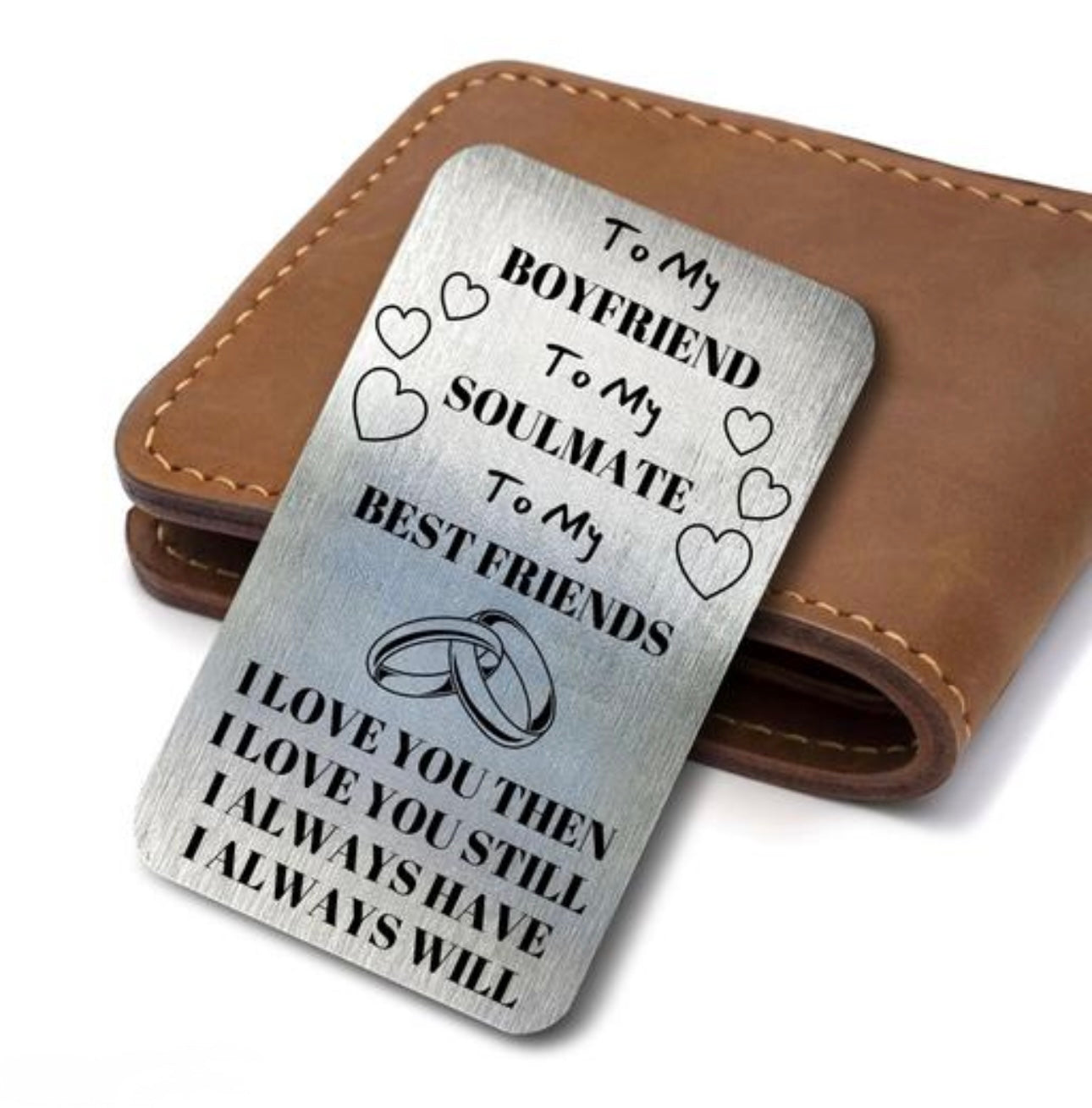 Customised Metal Love Card for Wallets