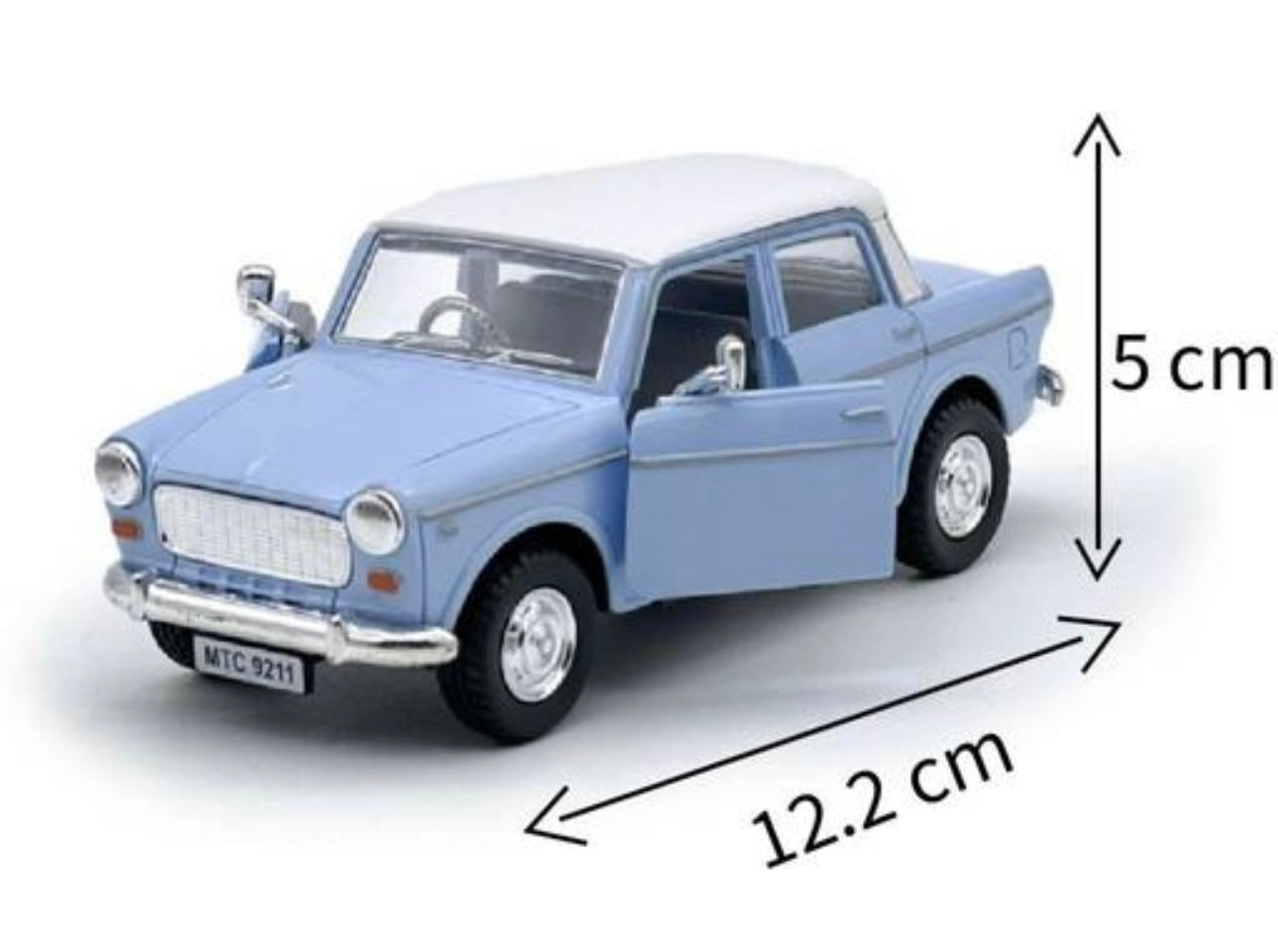 Miniature Vintage Toy Blue Car