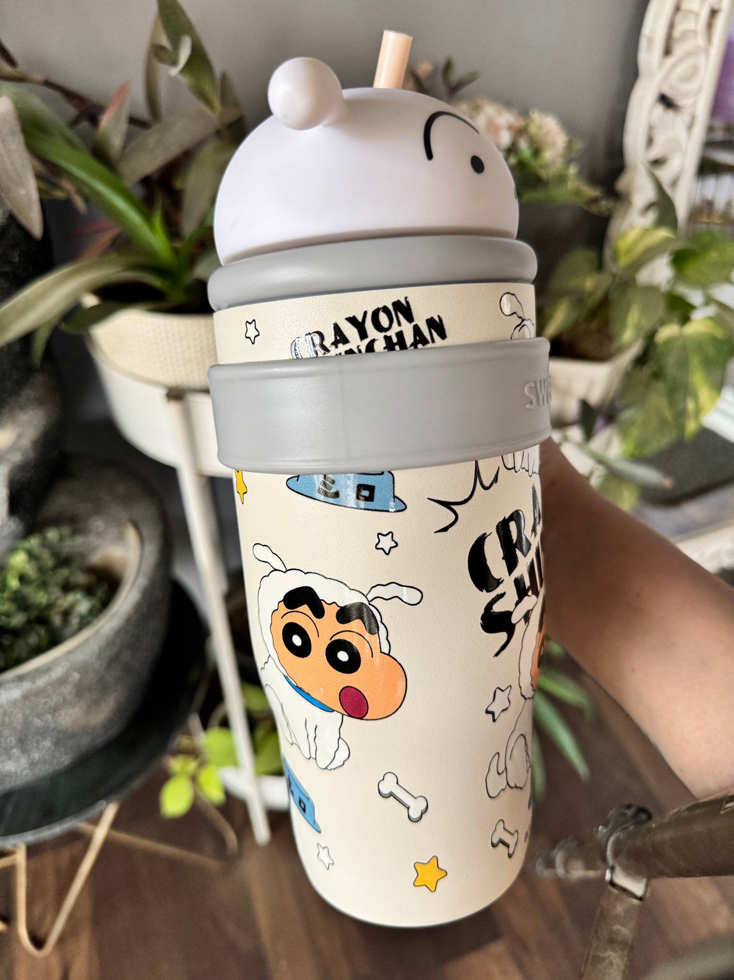 Limited Edition Shinchan Cartoon Insulated Sipper/Tumbler - 800 ml