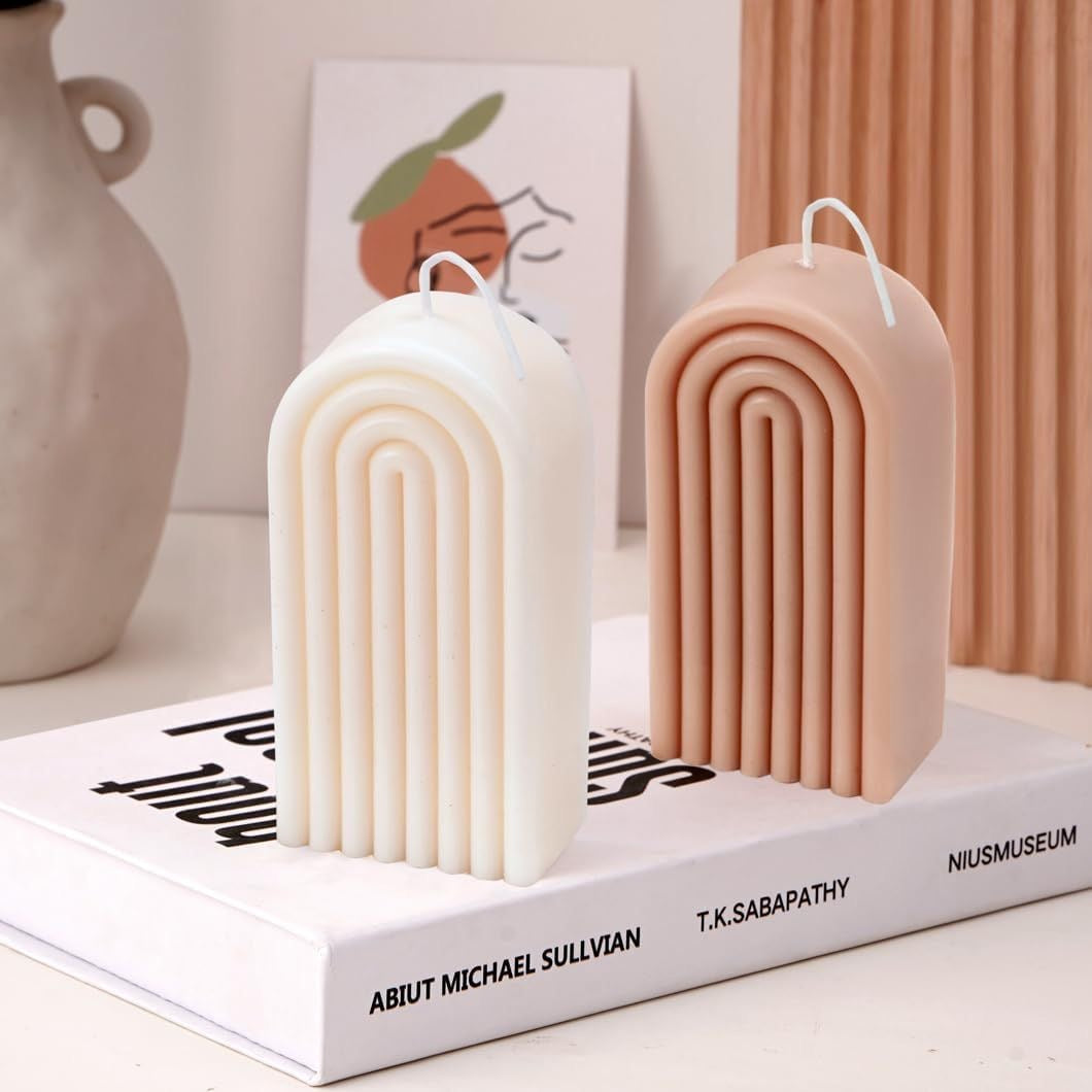 Decorative Arch Rainbow Candles