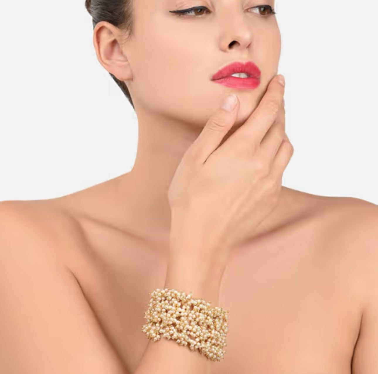 Aesthetic Stack Pearl Bracelet