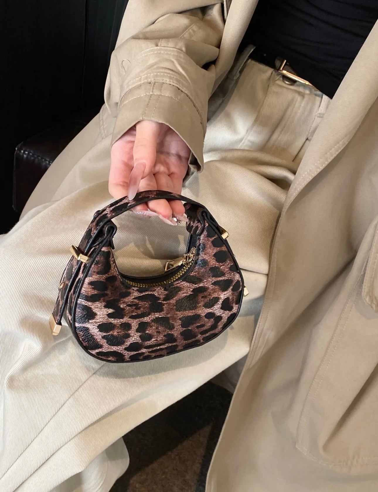 Exclusive Leopard Print Mini Handbag